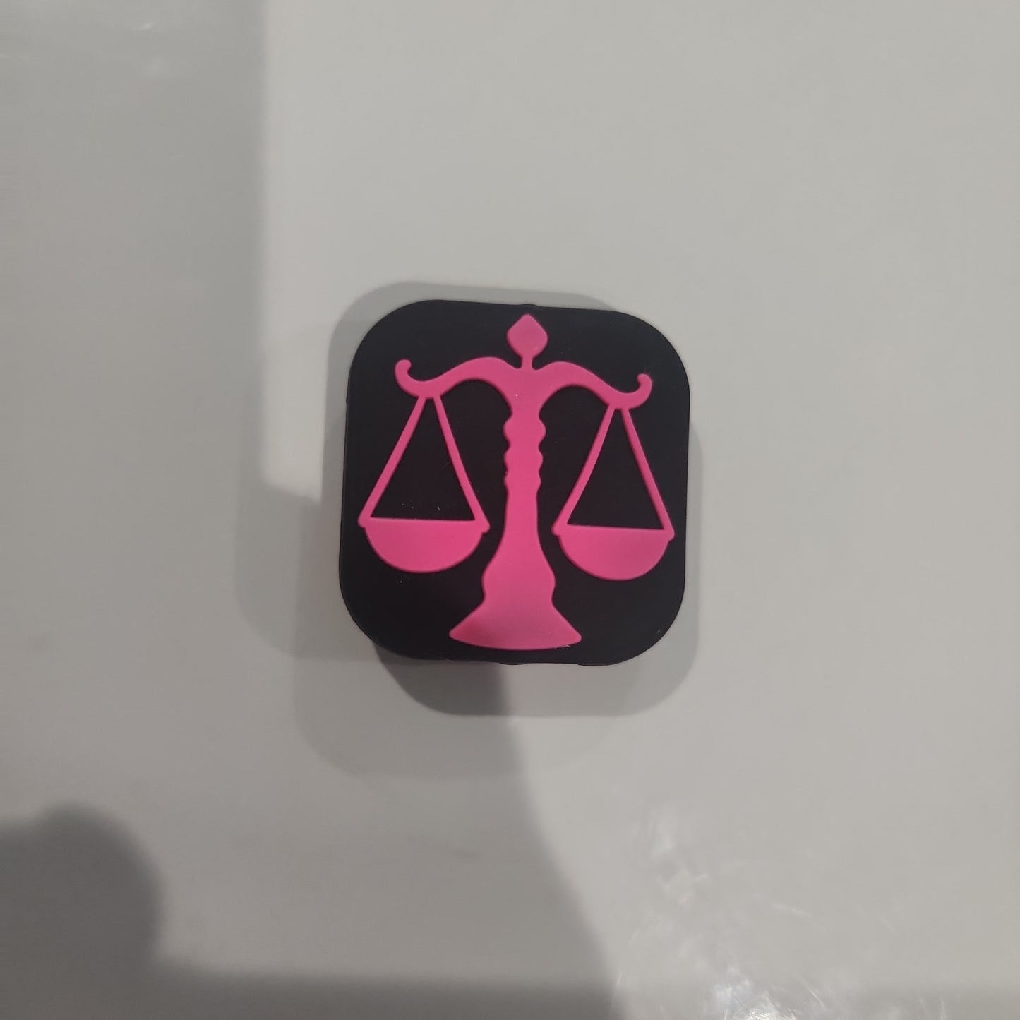 Scales of justice silicone focal beads exclusive lawyer bead