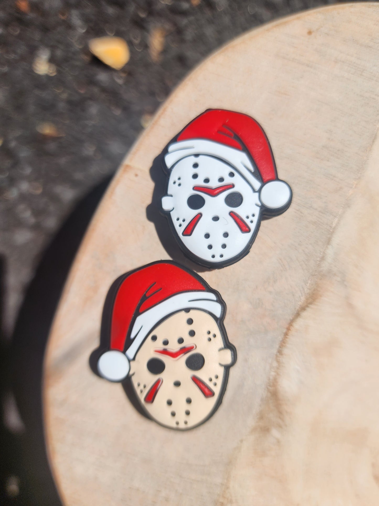 Custom exclusive horror mask beads silicone focal beads Christmas