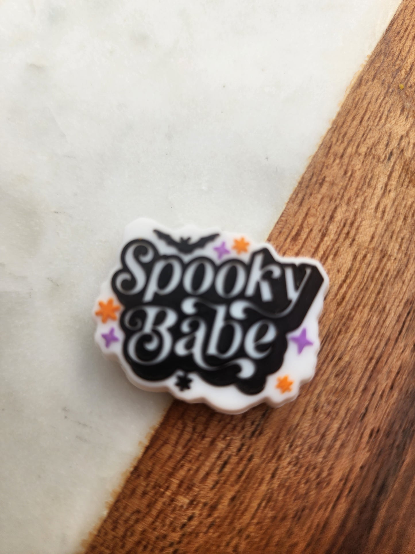 Spooky babe halloween silicone bead custom exclusive