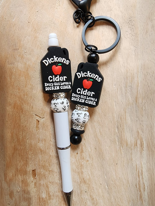 Dickens cider pen and Keychain set