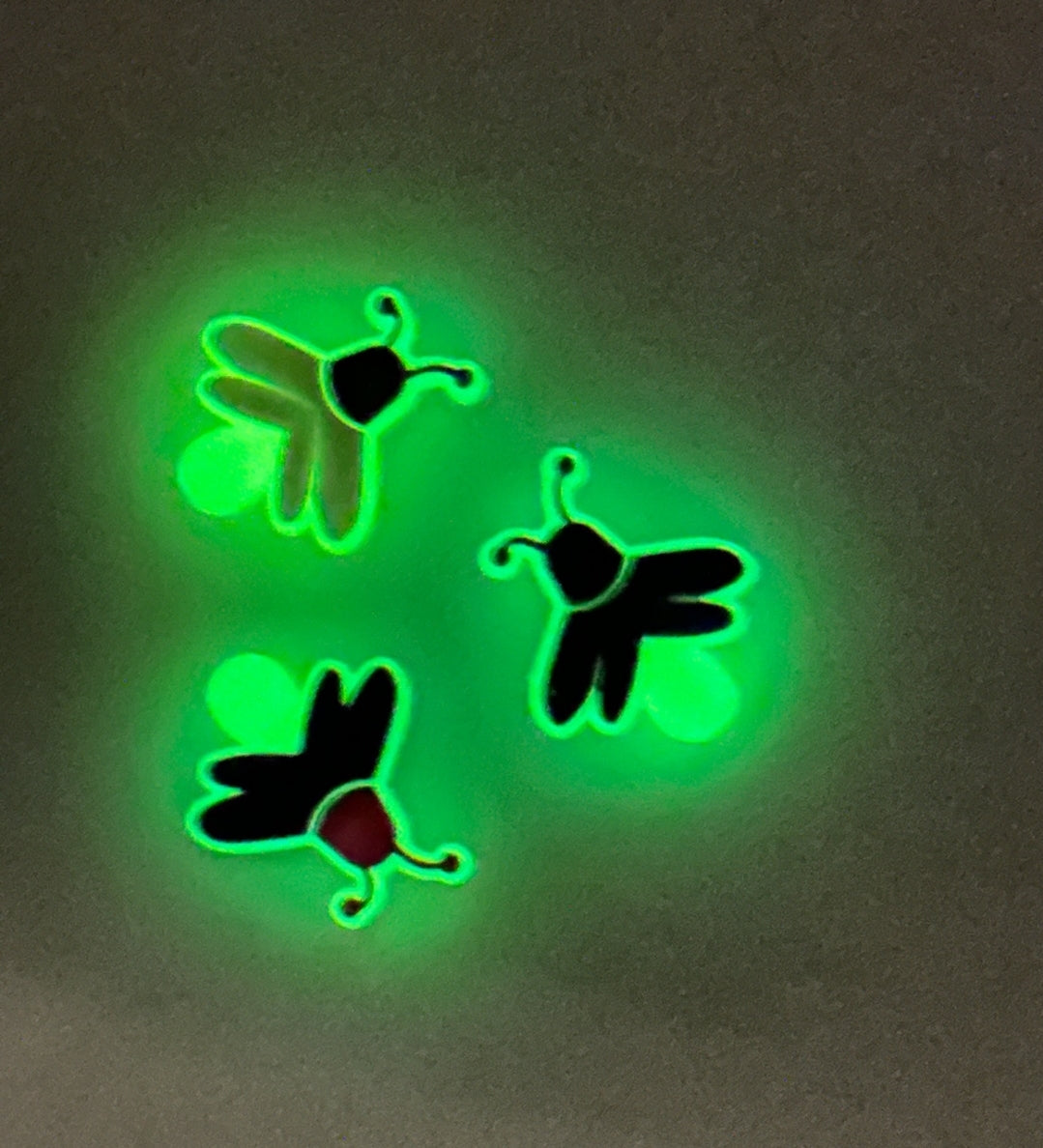 Glow bugs fireflies firefly silicone focal beads bead