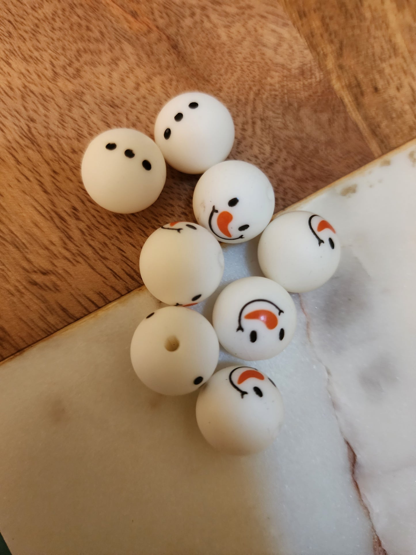 Snowman parts silicone body and head