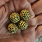 Christmas winter holiday leopard print exclusive silicone beads