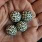 Christmas winter holiday leopard print exclusive silicone beads