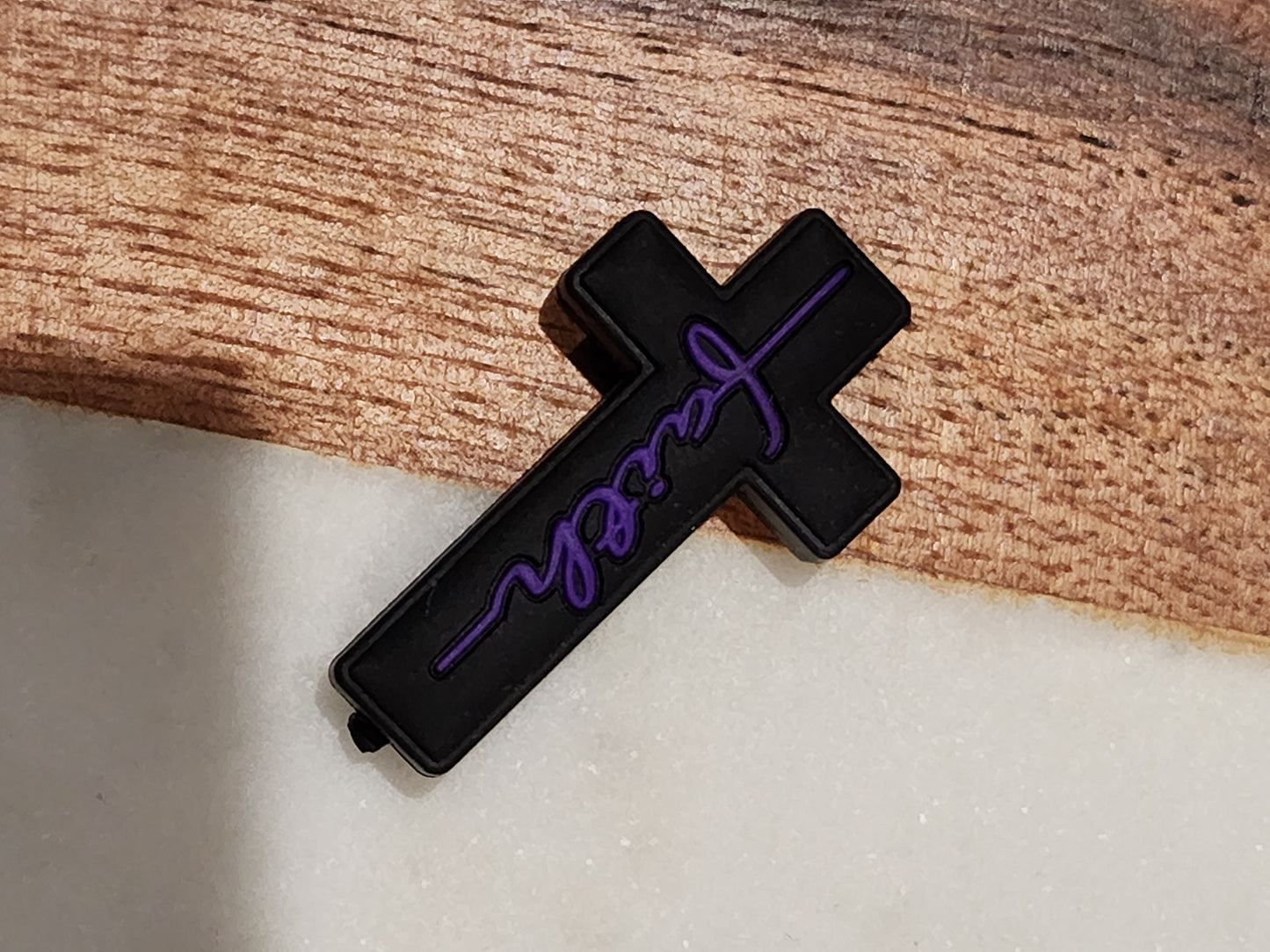 Faith custom exclusive silicone religious cross bead-Bin A