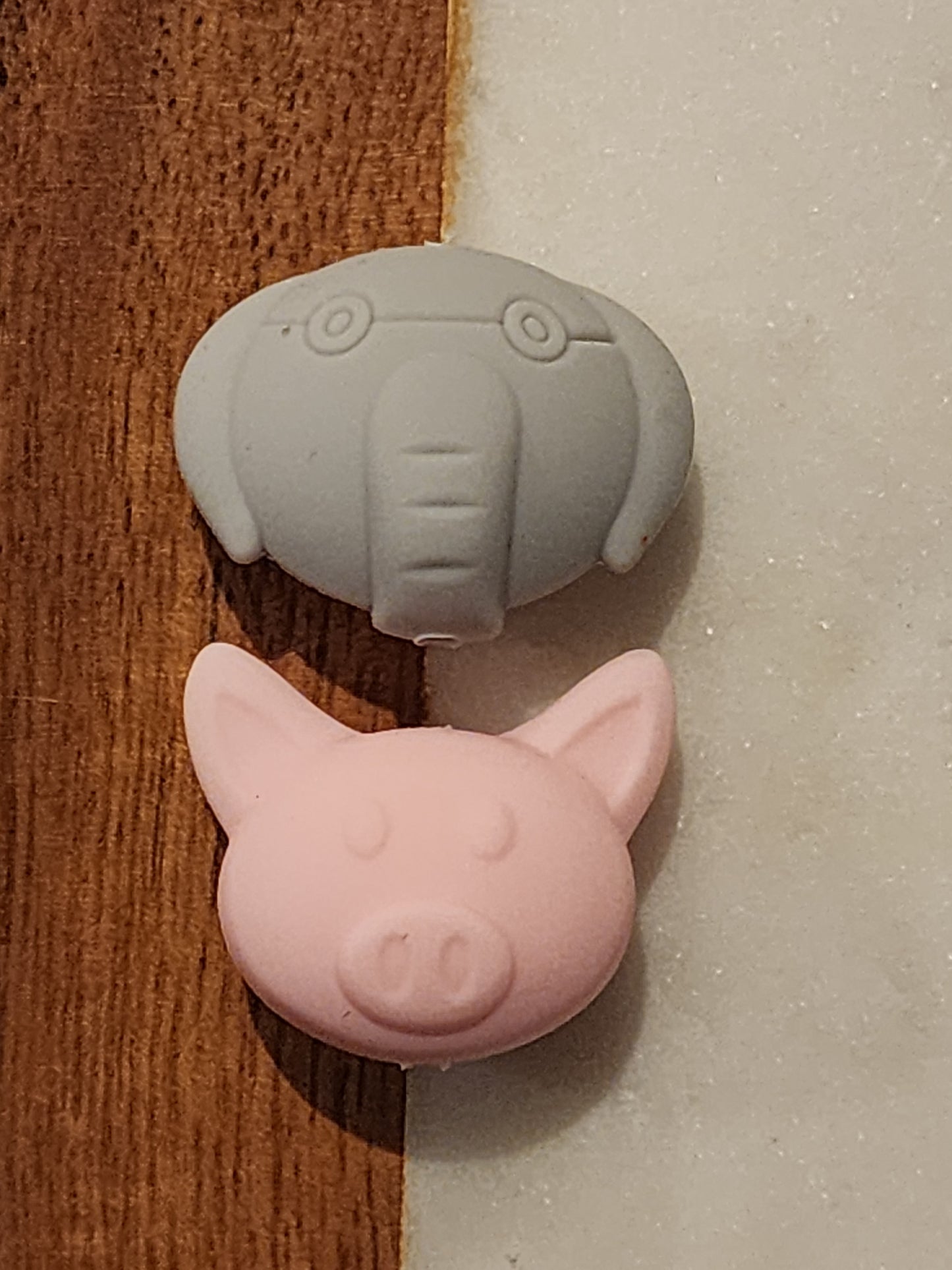 Piggie and elephant pig silicone focal beads storybook teacher focals